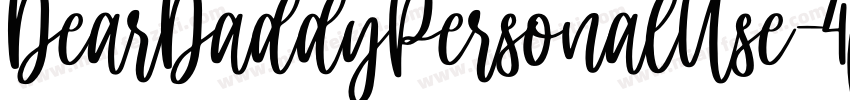 DearDaddyPersonalUse-4p5W字体转换