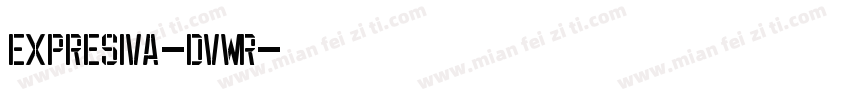 Expresiva-dvWR字体转换