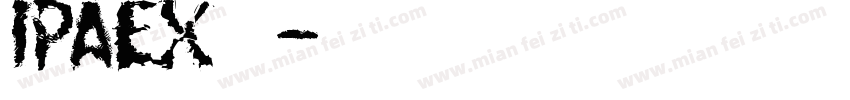 IPAex黑体字体转换