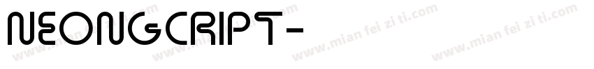neongcript字体转换