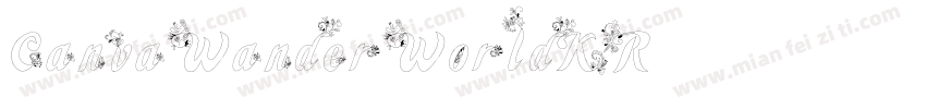 CanvaWanderWorldKR字体转换
