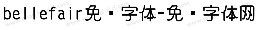 bellefair免费字体字体转换