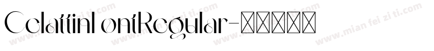 CelattinFontRegular字体转换
