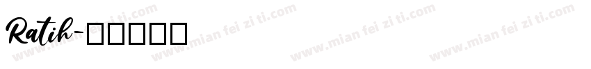 Ratih字体转换