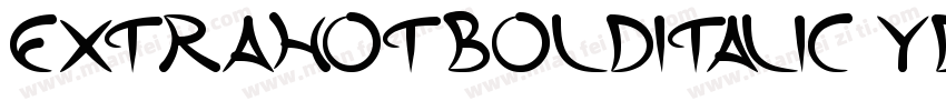ExtraHotBoldItalic-YdP4字体转换