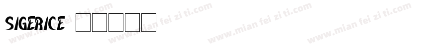 SIGERICE字体转换