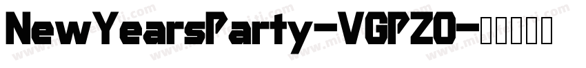 NewYearsParty-VGPZ0字体转换