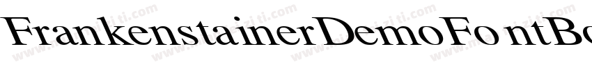 FrankenstainerDemoFontBold-2OOWd字体转换