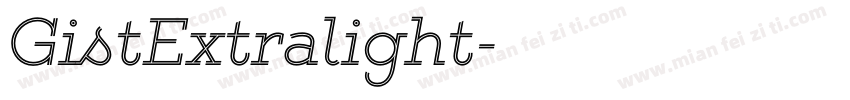 GistExtralight字体转换