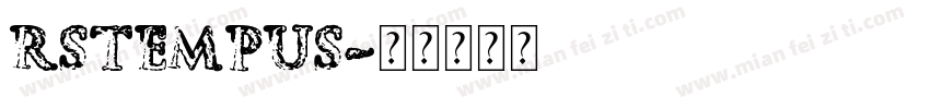 RSTempus字体转换