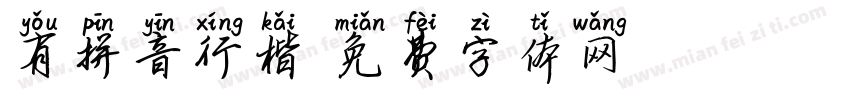 有拼音行楷字体转换
