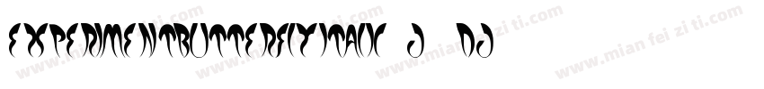 ExperimentButterflyItalic-j8Dj字体转换