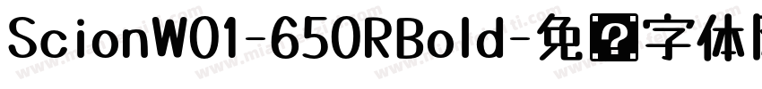 ScionW01-650RBold字体转换