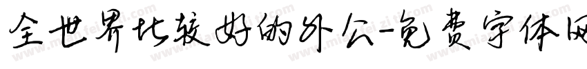 全世界比较好的外公字体转换
