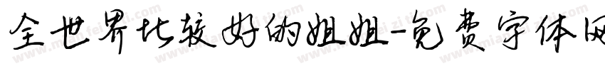 全世界比较好的姐姐字体转换