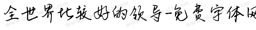 全世界比较好的领导字体转换