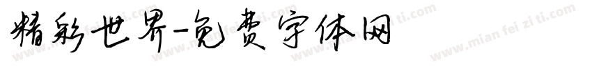 精彩世界字体转换