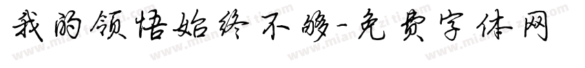 我的领悟始终不够字体转换