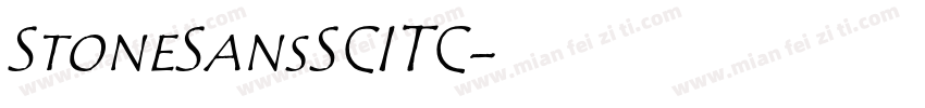 StoneSansSCITC字体转换