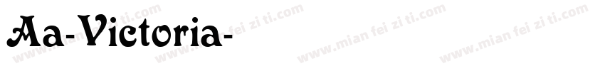 Aa-Victoria字体转换