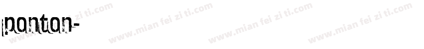 ponton字体转换