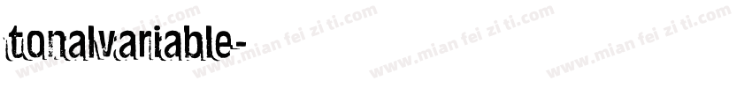 tonalvariable字体转换