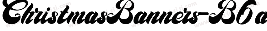 ChristmasBanners-B6ax字体转换