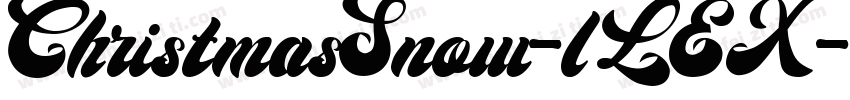 ChristmasSnow-lLEX字体转换