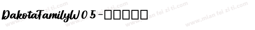 DakotaFamilyW05字体转换
