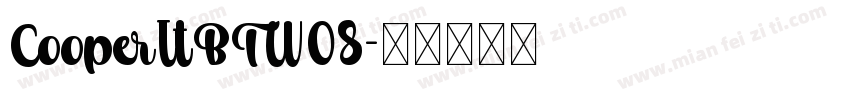 CooperLtBTW08字体转换