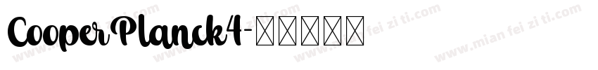 CooperPlanck4字体转换