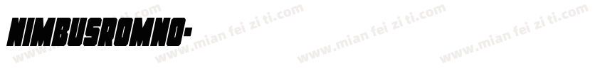 nimbusromno字体转换