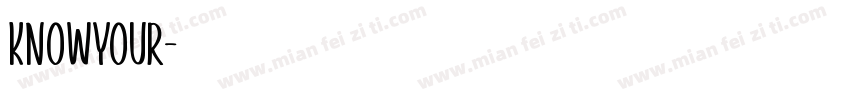 knowyour字体转换
