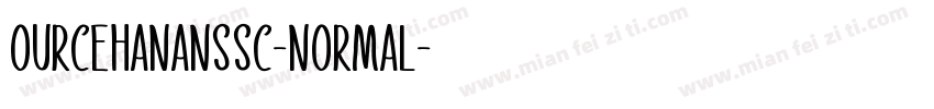 ourcehananssc-normal字体转换