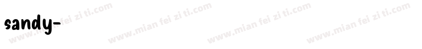 sandy字体转换