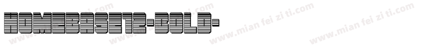 Homebase12-Bold字体转换