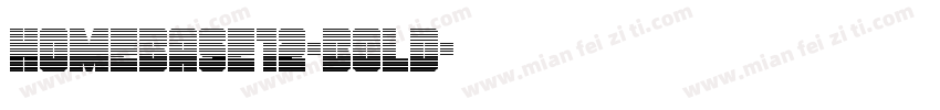 Homebase12-Bold字体转换