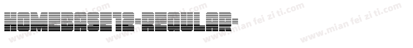 Homebase12-Regular字体转换
