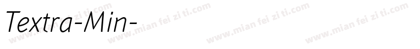 Textra-Min字体转换