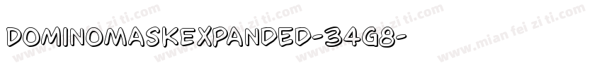 DominoMaskExpanded-34g8字体转换
