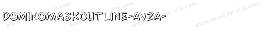 DominoMaskOutline-AVzA字体转换