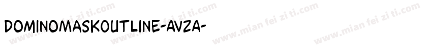 DominoMaskOutline-AVzA字体转换