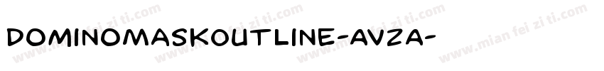 DominoMaskOutline-AVzA字体转换