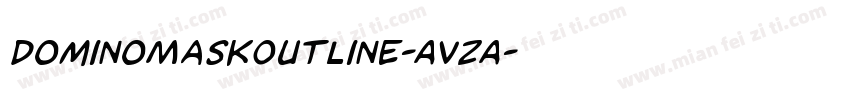 DominoMaskOutline-AVzA字体转换