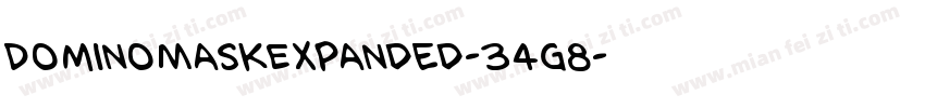 DominoMaskExpanded-34g8字体转换