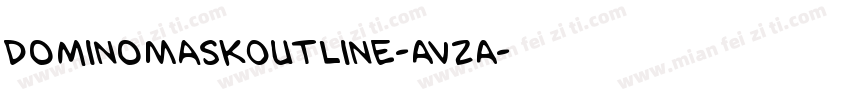 DominoMaskOutline-AVzA字体转换