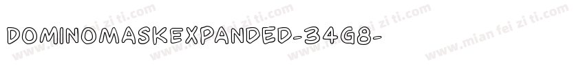 DominoMaskExpanded-34g8字体转换