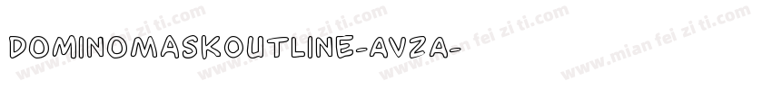 DominoMaskOutline-AVzA字体转换
