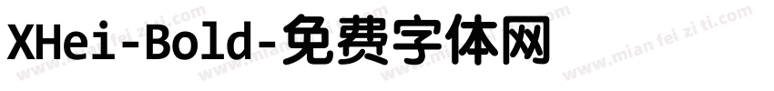 XHei-Bold字体转换