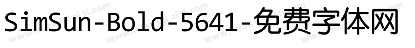 SimSun-Bold-5641字体转换
